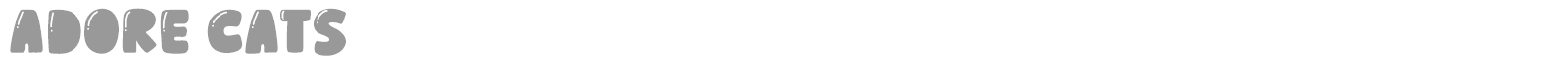 Adore Cats font preview